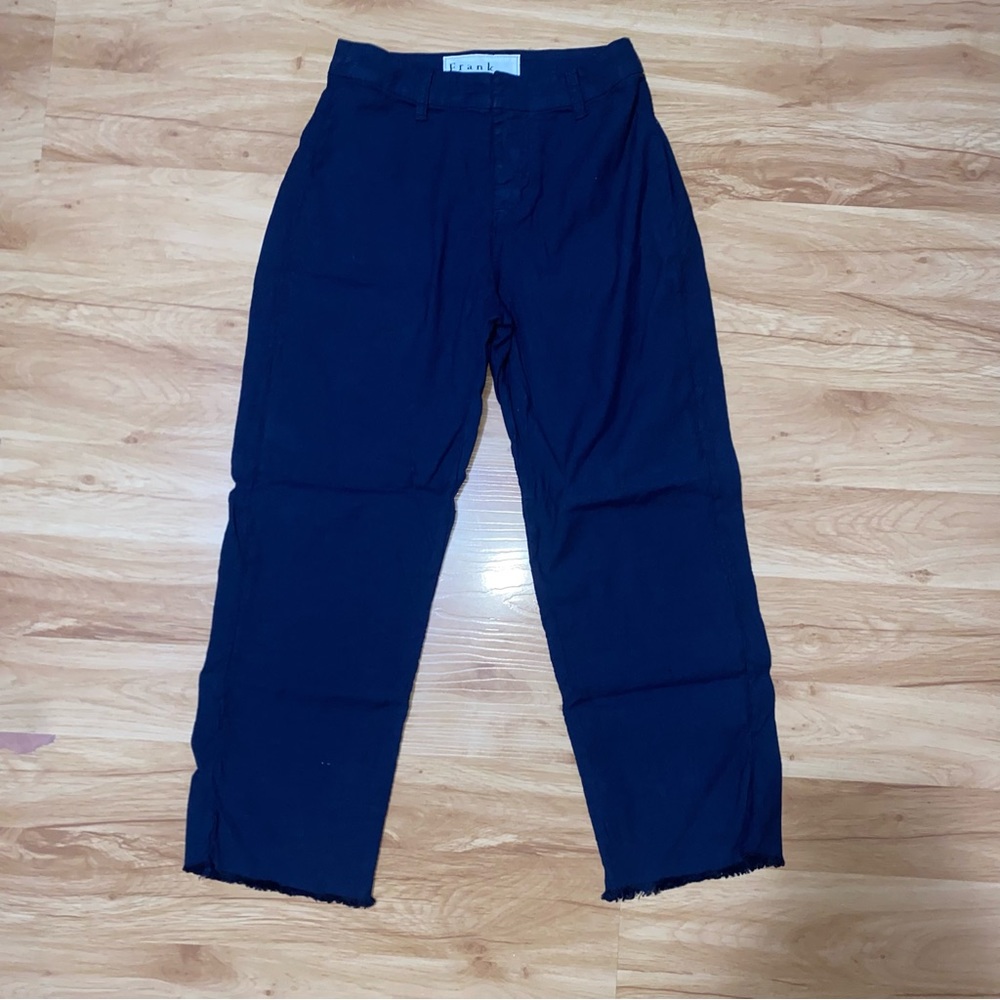 FRANK AND EILEEN Navy Blue Kinsale Trouser